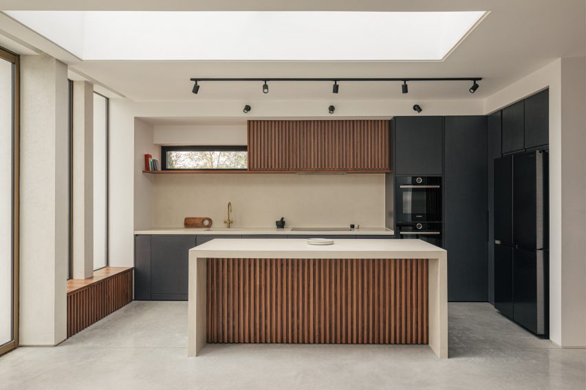 Kitchen in Colonnade by Will Gamble Architects in Croydon, London