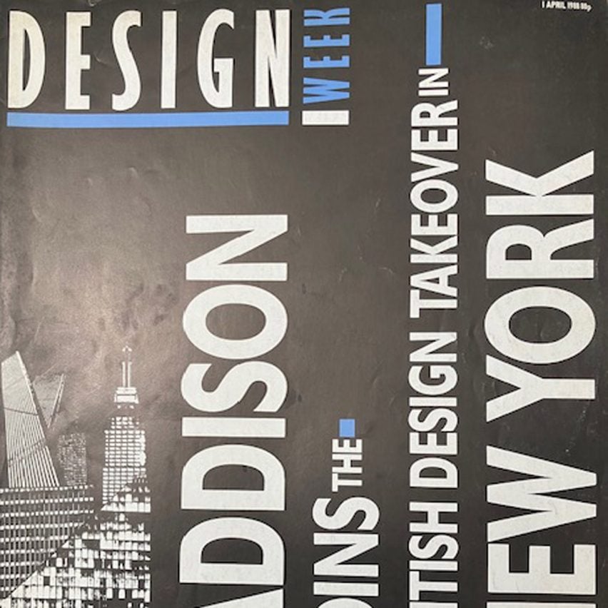 Cover of Design Week magazine