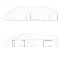 Elevations of the Arc Polo Farm clubhouse by DROO
