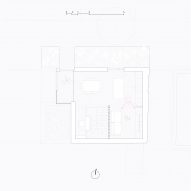 First floor plan of infill home by Gró Works in Dublin, Ireland.