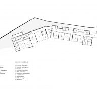 Ground floor plan of Auguste Benedict School by Amelia Tavella Architectes