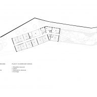 First floor plan of Auguste Benedict School by Amelia Tavella Architectes