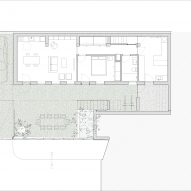 Ground floor plan of home in Madrid by Ignacio G Galan and OF Architects
