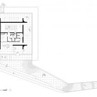 Floor plan of visitor centre by Kaan Architecten