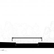 Section BB of visitor centre by Kaan Architecten
