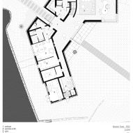 Ground floor plan of Domaine de la Rosa by Nem Architectes