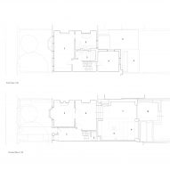 Original floor plan of London home extension by Oliver Leech Architects