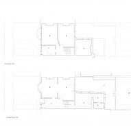 New floor plan of London home extension by Oliver Leech Architects