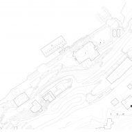 Site plan of Infinity pool and spa at Lake Como, Italy, by Herzog & de Meuron