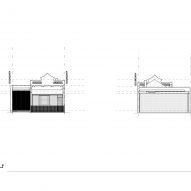Elevation drawing of Quarry House in Melbourne by Winwood McKenzie
