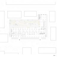 Ground floor plan of the Eugenie Brazier school by Vurpas Architectes