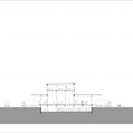 Section drawing of the Eugenie Brazier school by Vurpas Architectes