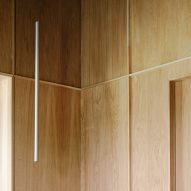 Wood-panelled wall