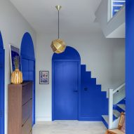 Blue arches in Moroccan-inspired townhouse by PL Studio