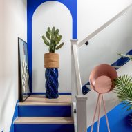 Staircase in Moroccan-inspired townhouse by PL Studio