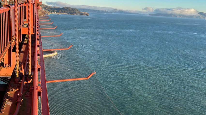 Golden Gate Suicide deterrent nets