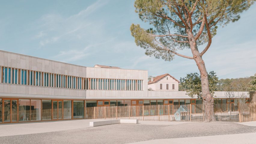 Auguste Benedict School in CabriÃ¨s by Amelia Tavella Architectes