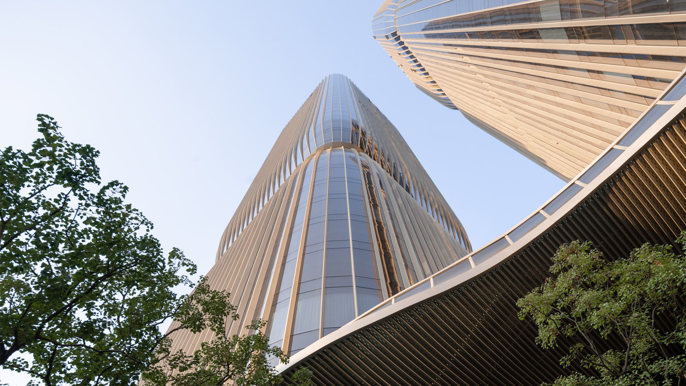 Aedas lines twin skyscrapers with bronze fins in Hangzhou - Vimarsana News