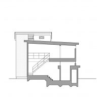Section of House in Fujiidera by FujiwaraMuro Architects