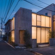 Translucent glazing and concrete encase compact Japanese home by IGArchitects