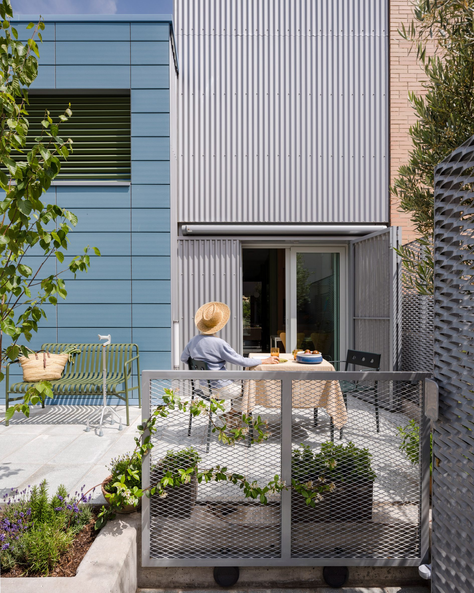 External courtyard of home in Madrid