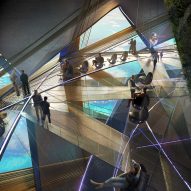 Space elevator designed by Jordan William Hughes