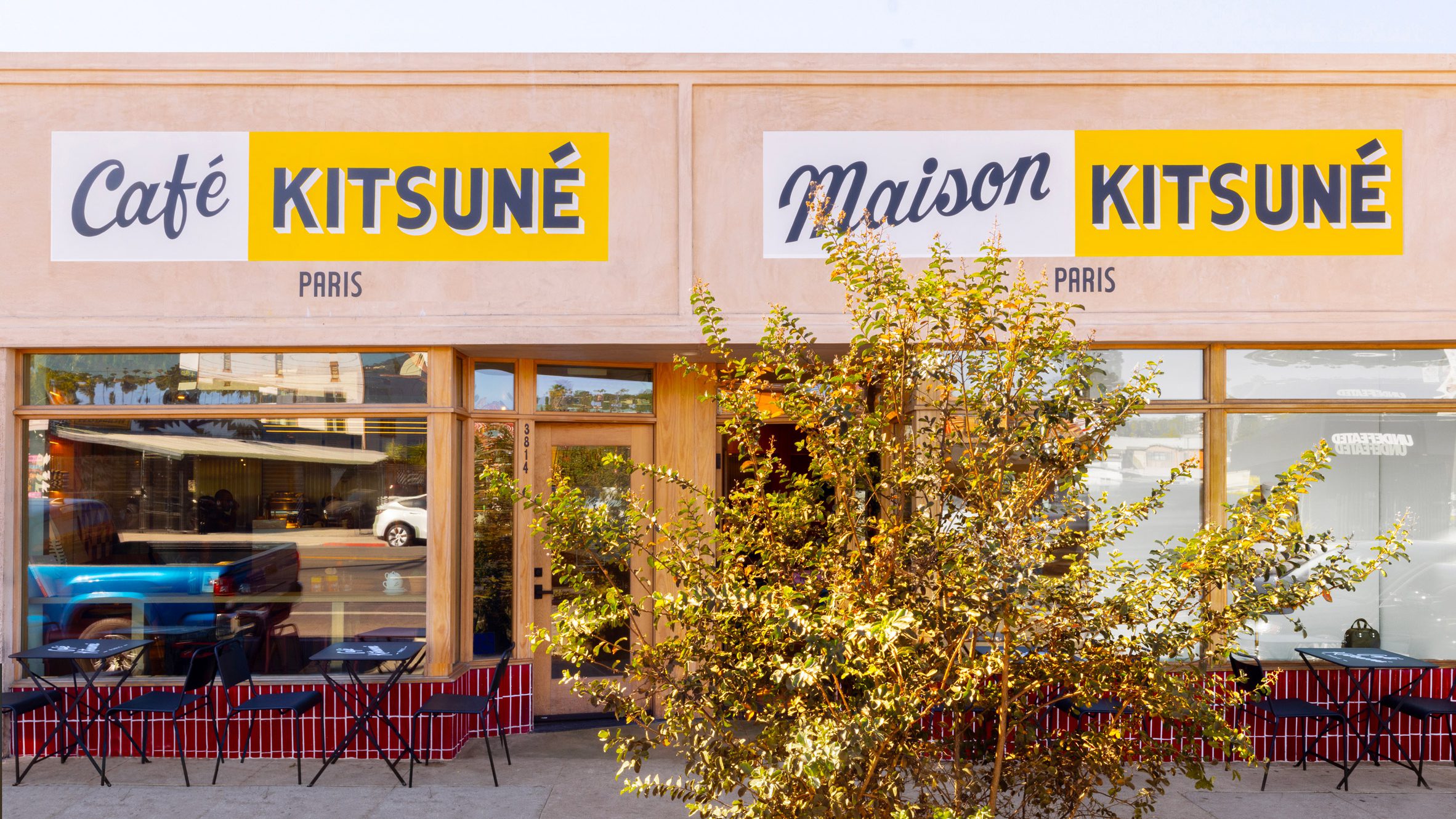 Café Kitsuné Los Angeles features Parisian interiors with 