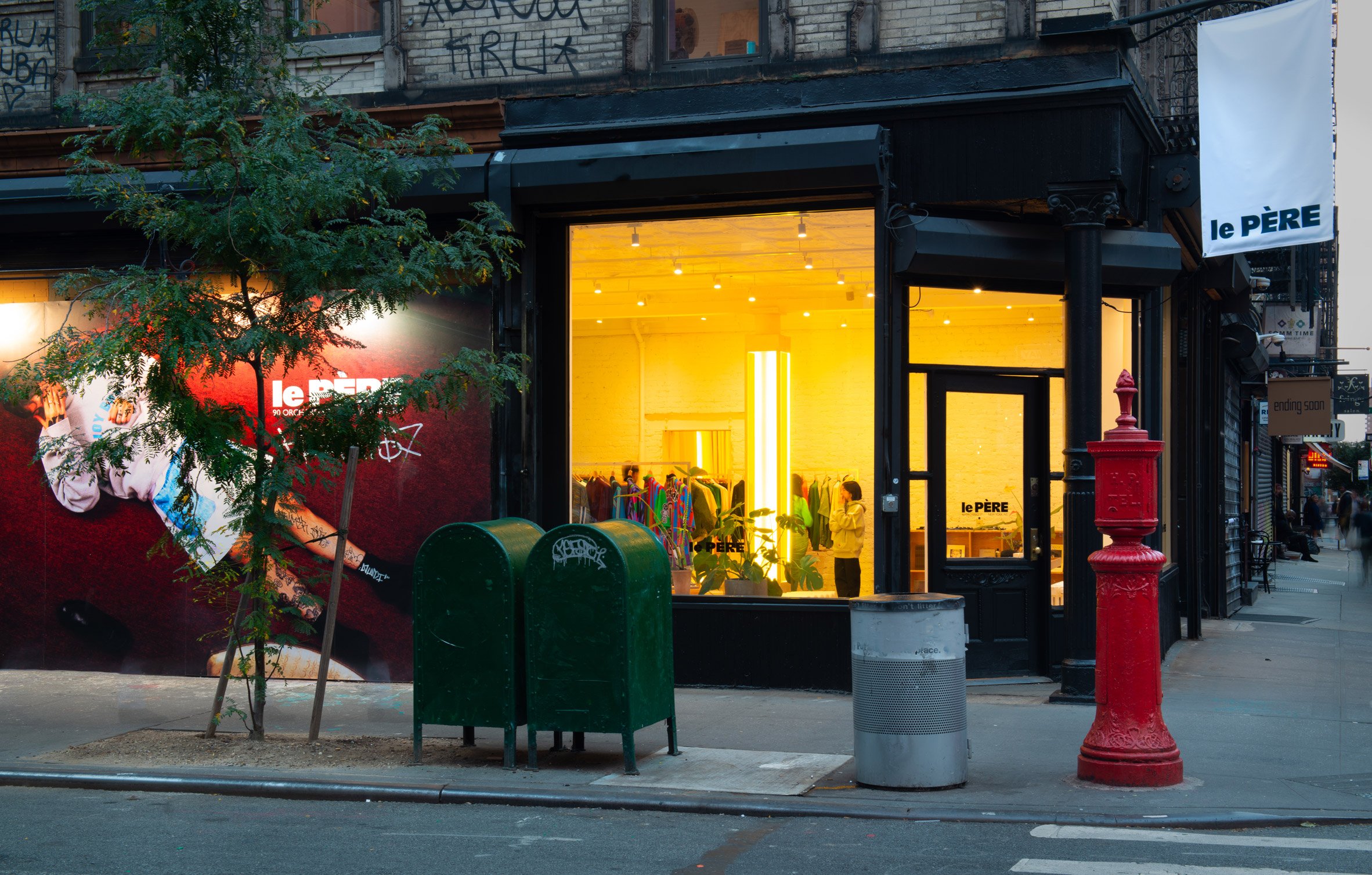 Le Père store exterior on Orchard Street