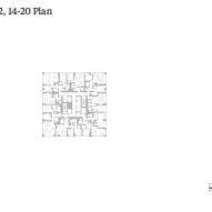 Level 7-12, 14-20 floor plan