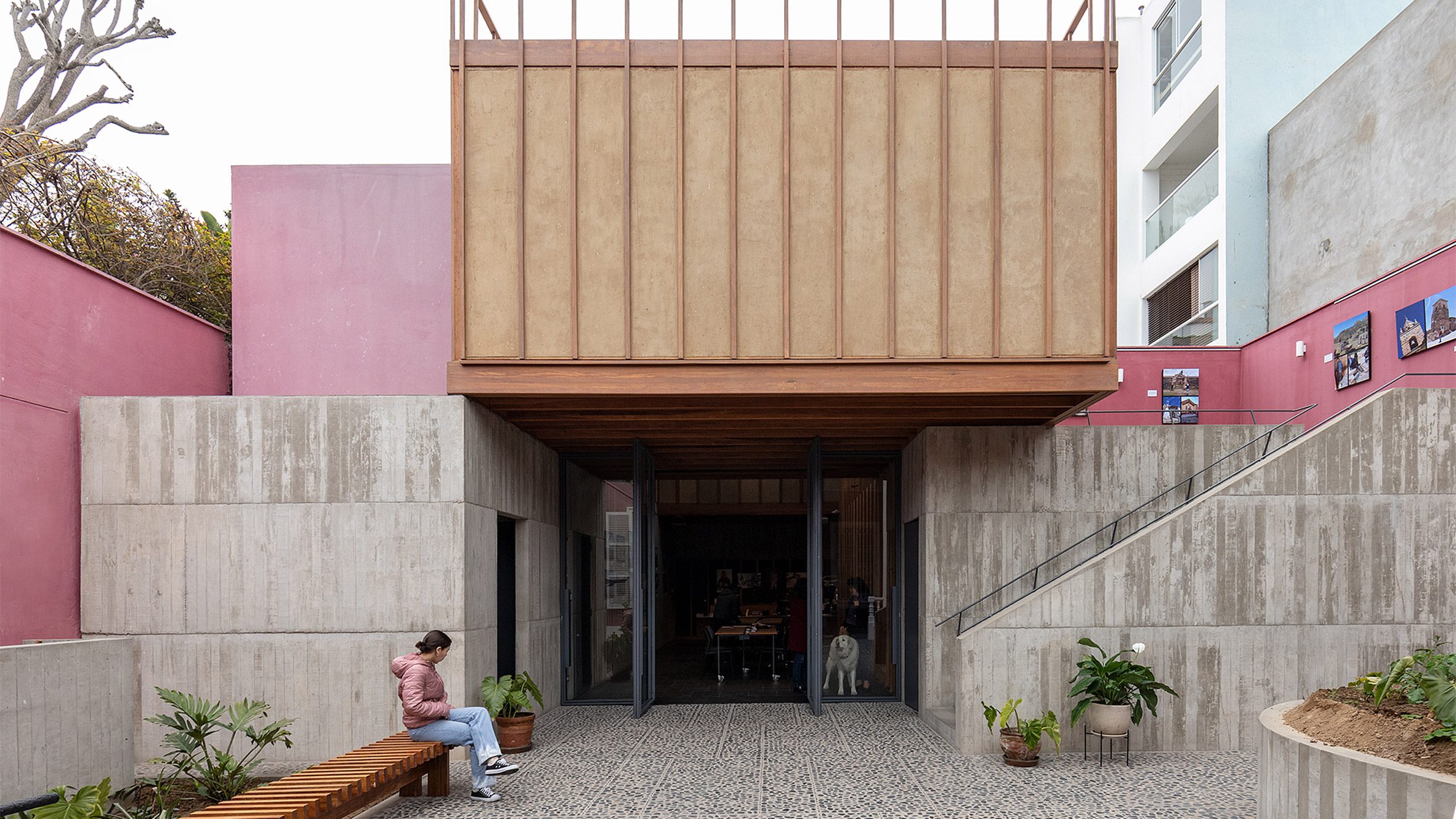 Lima cultural facility features pink walls and traditional construction - Vimarsana News