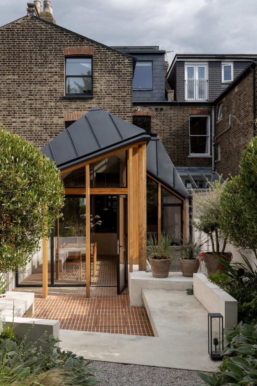 Angular London house extension 