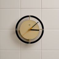 a clock with a block frame