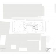 Site plan of In-Between Pavilion by Trace Architecture Office in China