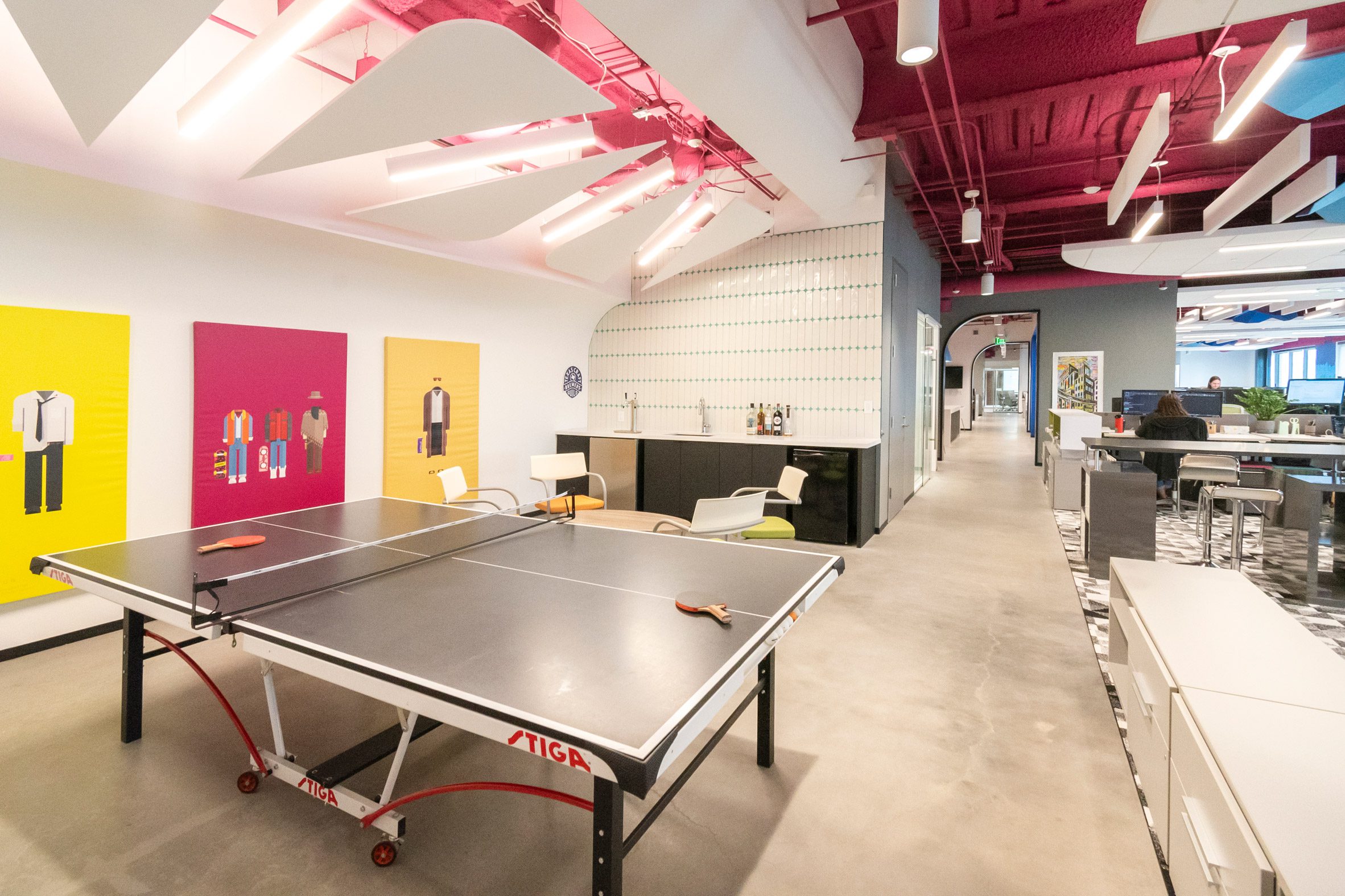 Table tennis table in Method Architecture's studio