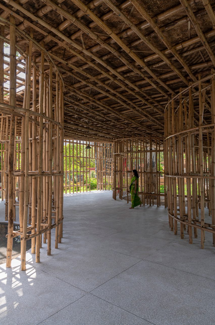 Interior of bamboo structure by atArchitecture