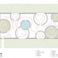 Floor plan of Northeast Pavilion by atArchitecture