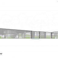 Section of Northeast Pavilion by atArchitecture