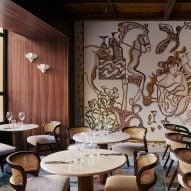 Brazilian-informed murals bring character to Parisian restaurant duo Oka Fogo