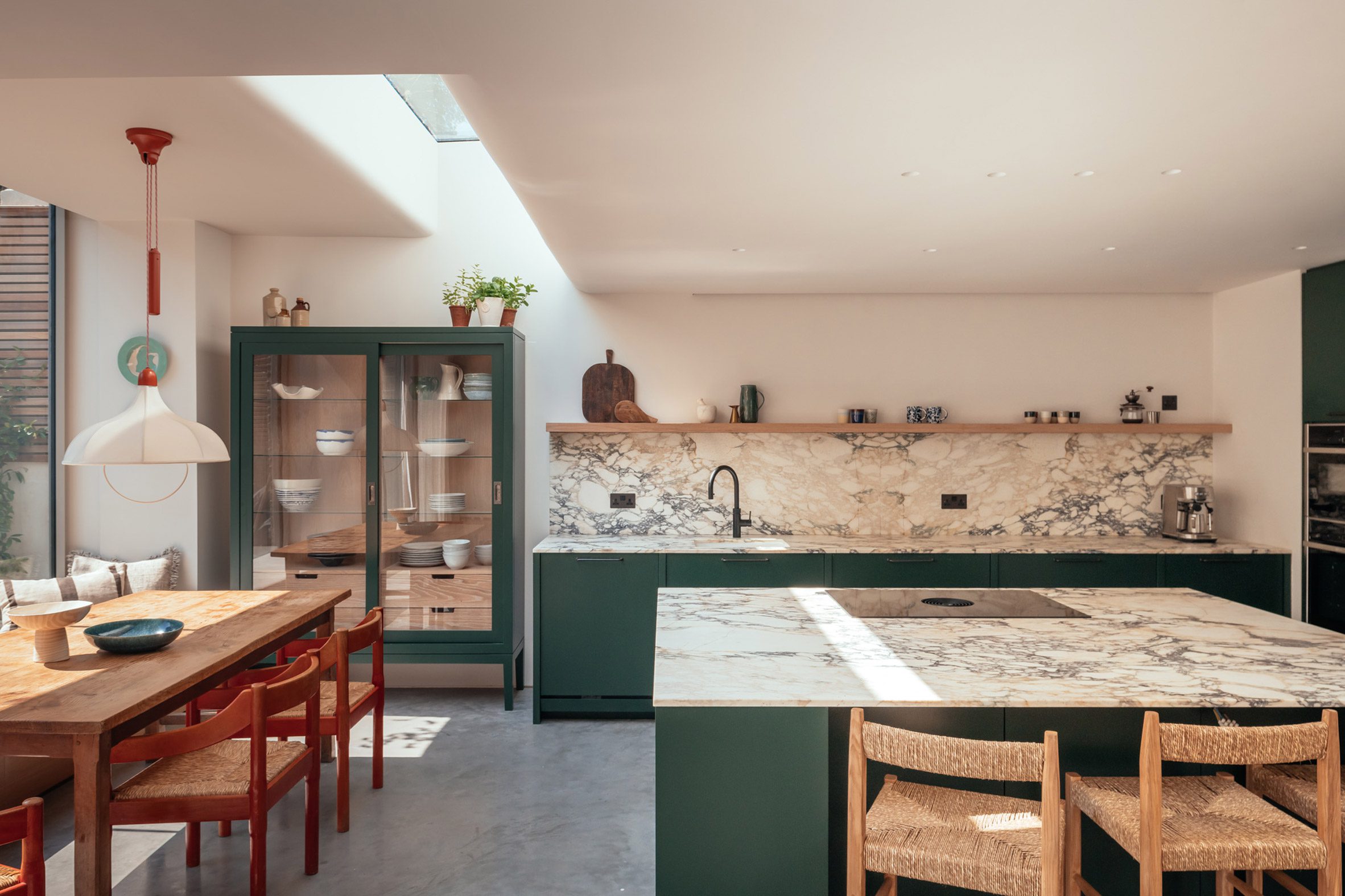 Kitchen interior of London home by Oliver Leech Architects