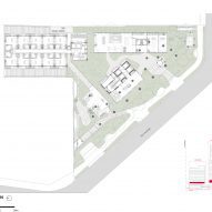 Site plan, Onze22 tower by Triptyque