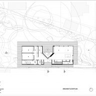 Ground floor plan for Mossy House in New South Wales
