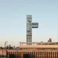 Provencher Roy designs tower with dramatic cantilever for Montreal quay restoration