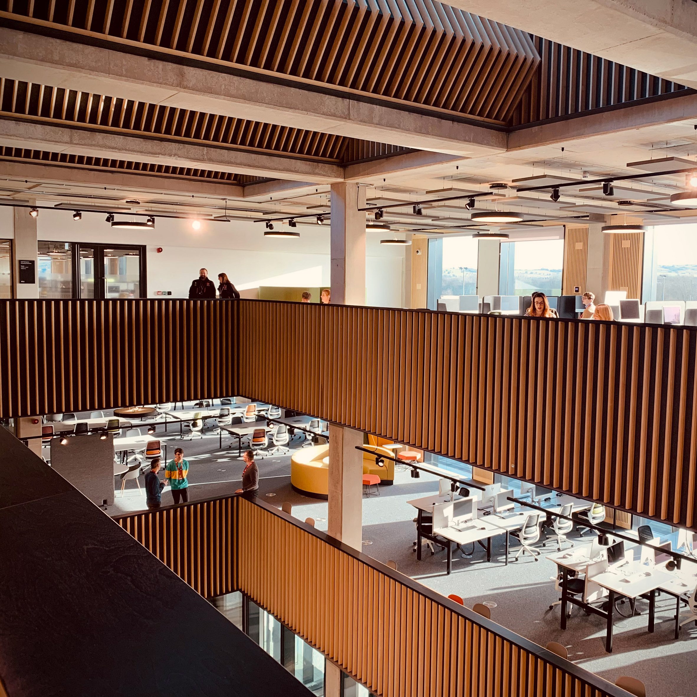 Atrium of university buildind