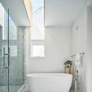 Bathroom with skylight