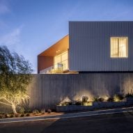SAOTA lines Los Angeles house with white metal screen