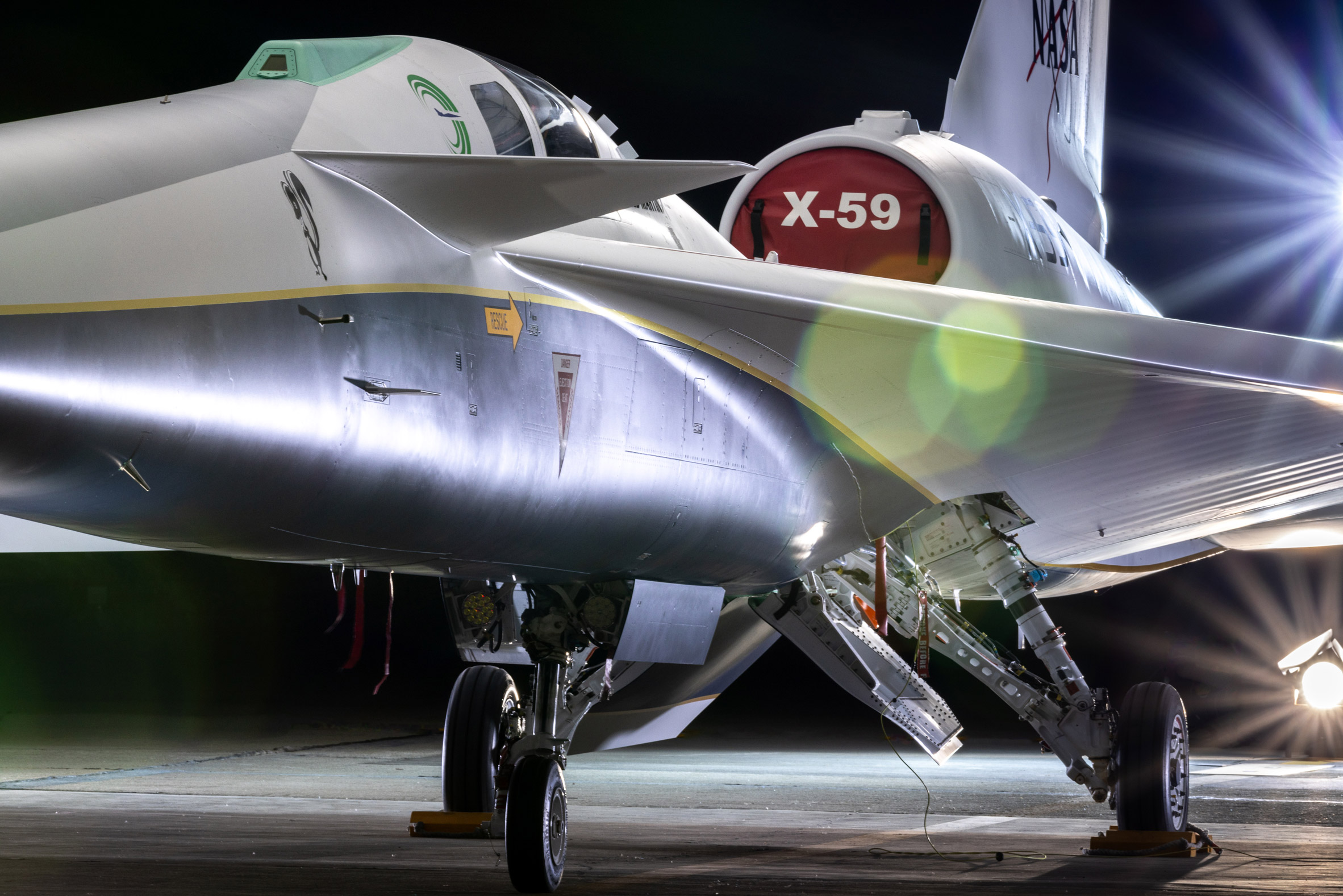 Image of X-59 supersonic jet 