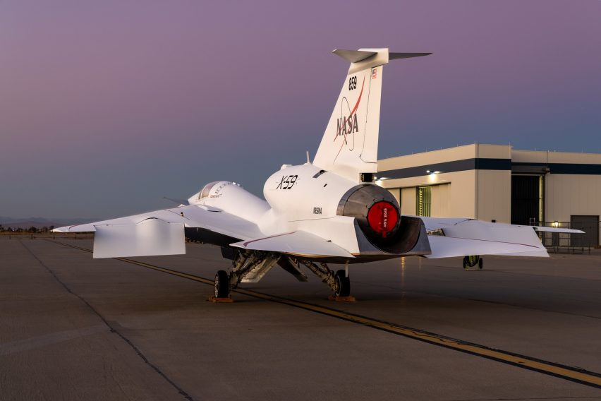Image of the X-59 supersonic jet