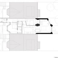 Floor plan of Terzetto flat extension in London by ConForm Architects