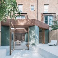 ConForm Architects models green-terrazzo flat extension on bay windows