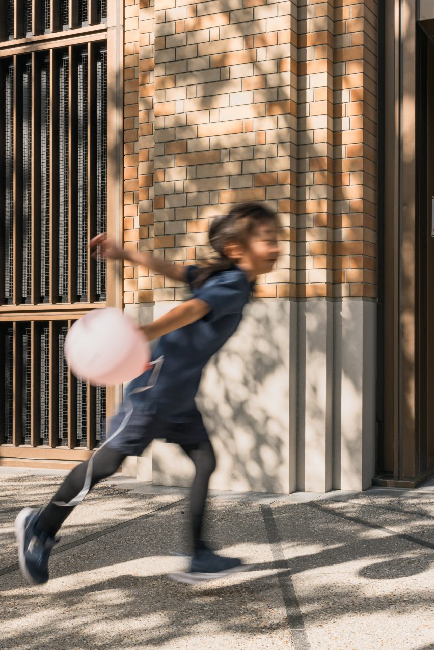 Child playing at The British School in Tokyo